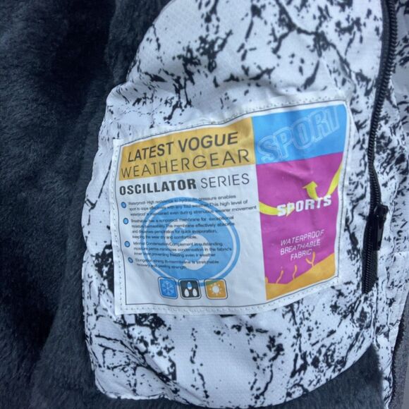 Merence Coat Small Oscillator Series Jacket Splatter Ski Snow Hood Faux Fur Warm - Picture 5 of 9